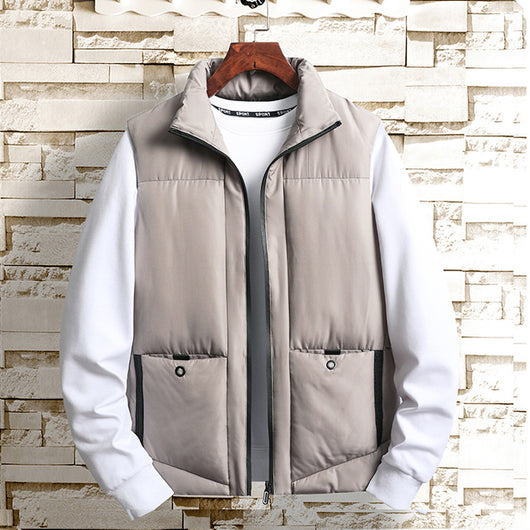Chaleco Casual de Algodón para Hombre - Abrigo Otoñal - Image 3