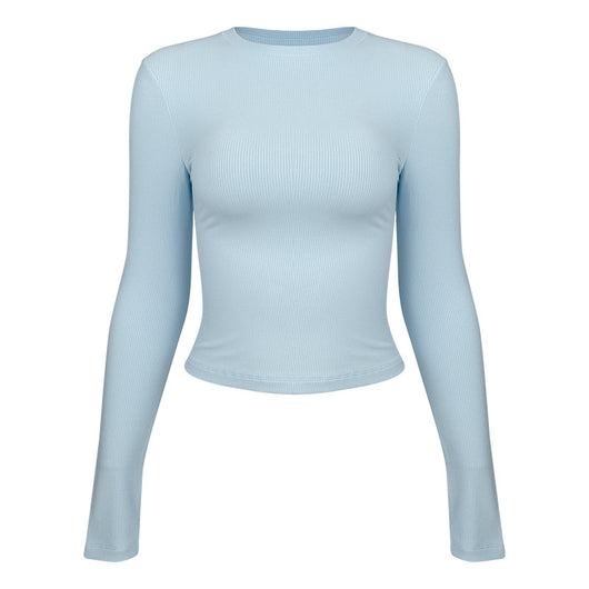 Playera Deportiva Mujer Manga Larga Ajustada para Yoga y Fitness - Image 7