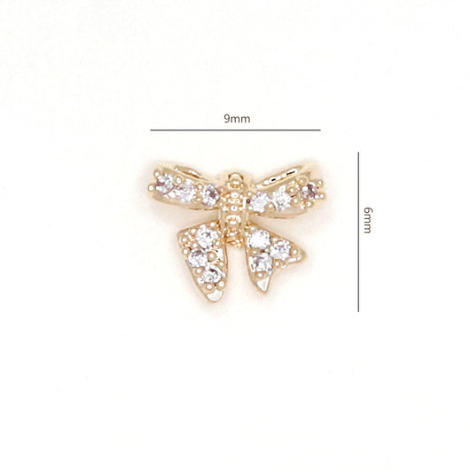 Adorno de Uñas Moño con Circonita Brillante - Image 6