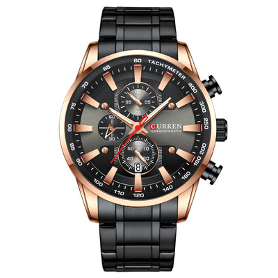 Reloj de Pulsera Hombre Cuarzo Resistente al Agua Seis Esferas - Image 11