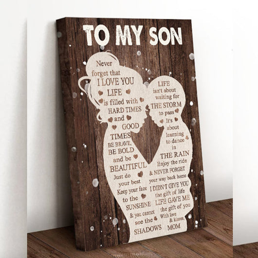 Cuadro de Lienzo: Mensaje de Amor de Madre a Hijo - Decoración del Hogar - Image 6
