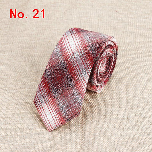 Corbata de Algodón a Cuadros para Hombre - Image 38