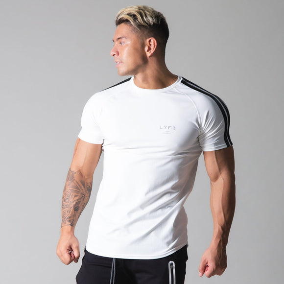 Playera Clásica de Cuello Redondo Manga Corta Color Liso para Hombre