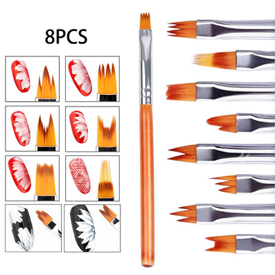 Set de 8 Cepillos para Uñas Profesional - Image 12