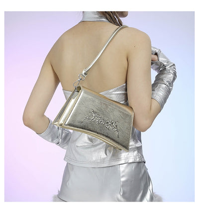Bolsa Bandolera Diseño Francés con Cadena y Textura Crack - Image 26