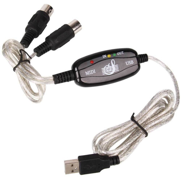 Cable Convertidor MIDI USB Bidireccional