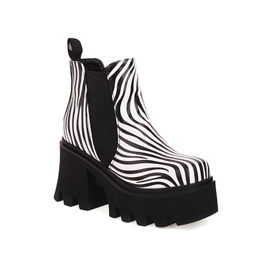 Botas Cortas Punk con Suela Gruesa para Otoño e Invierno - Image 11