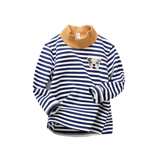 Camiseta Térmica Infantil de Cuello Alto - Algodón Puro para Niños y Niñas - Image 17