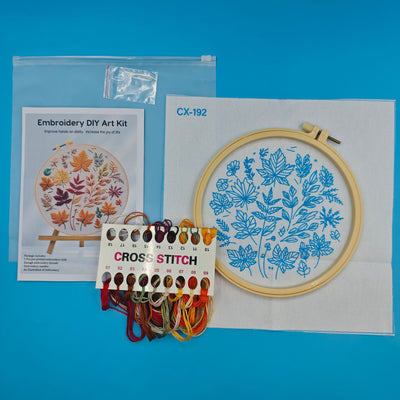 Kit Completo de Bordado DIY - Mariposas, Libélulas y Hojas Plateadas - Image 7
