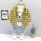 Traje de Tres Piezas Infantil a Cuadros - Casual y Elegante
