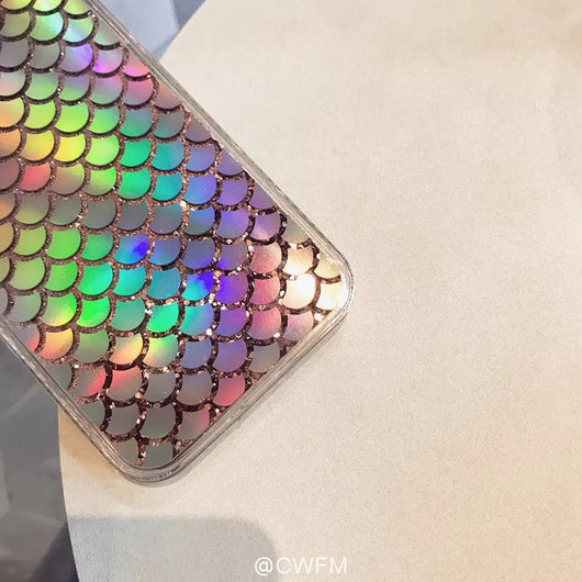 Funda para iPhone Xs Max Estilo Coreano con Escala Láser Multicolor - Image 5