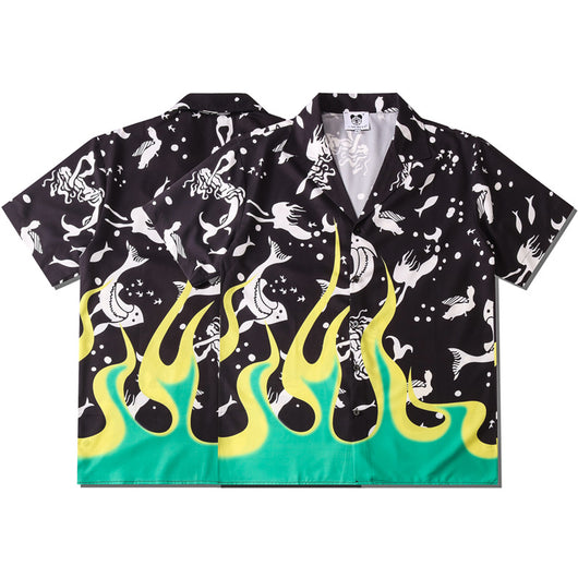 Camisa Hawaiana Casual de Flores para Hombre - Manga Corta - Image 6