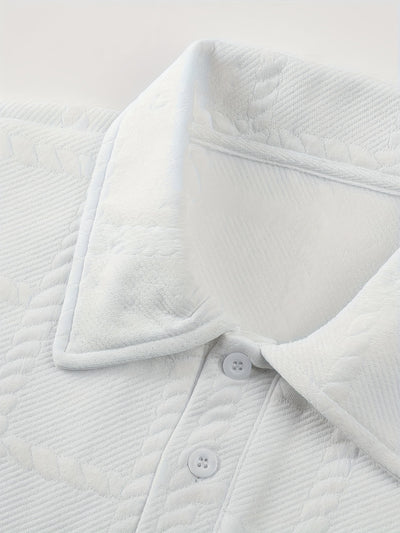 Polo Manga Larga Clásico con Solapa y Botones para Hombre - Image 13
