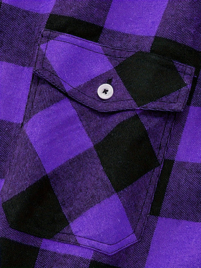Camisa de Franela a Cuadros para Hombre - Uso Todo el Año - Image 44