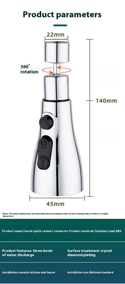Aireador Universal para Grifo de Cocina con Rociador Extraíble - Image 11