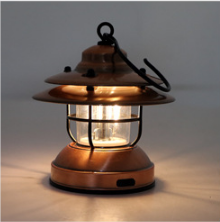 Linterna Retro para Camping con Carga USB y Tanque de Gas - Image 3