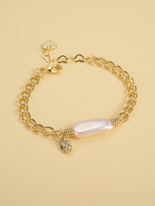 Pulsera Vintage Clásica con Perlas y Metal Europeo Americano - Image 3