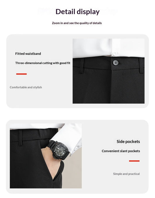 Pantalón de Vestir Hombre Coreano Corte Drop-crotch Tendencia - Image 19