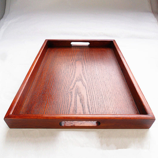 Bandeja Rectangular de Madera Negra Estilo Japonés para Hoteles - Image 3