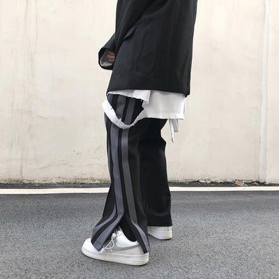Pantalones deportivos de pierna ancha con abertura - Image 11