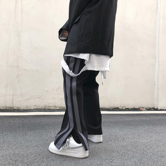Pantalones deportivos de pierna ancha con abertura - Image 11
