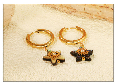 Aretes de Concha Nácar Lujo Creativo - Elegancia y Temperamento - Image 12