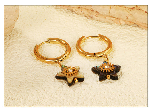 Aretes de Concha Nácar Lujo Creativo - Elegancia y Temperamento - Image 12