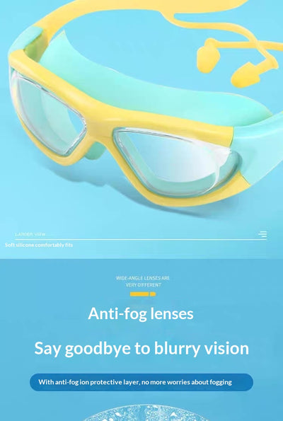 Gafas de Natación Infantiles Antivaho con Tapones Auditivos Integrados - Image 19