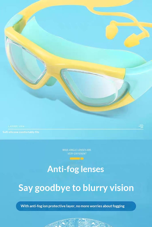 Gafas de Natación Infantiles Antivaho con Tapones Auditivos Integrados - Image 19