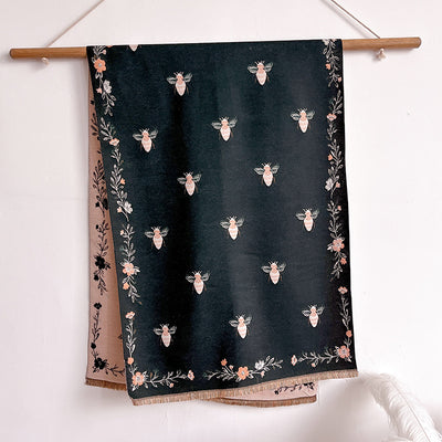 Chal de Cachemira Retro Tejido para Mujer - Abrigo Cálido Otoño Invierno - Image 10