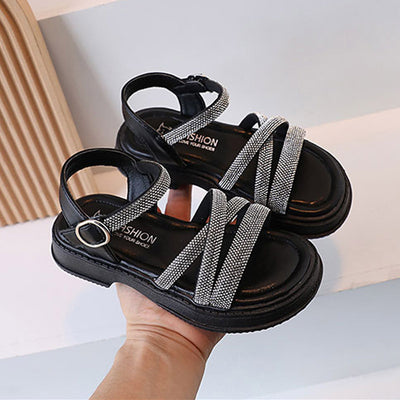 Sandalias Infantiles Elegantes con Detalles de Strass - Image 7