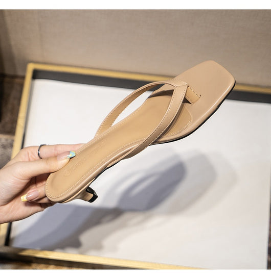 Sandalias Estilo Francés con Tacón Gatito y Punta Cuadrada para Mujer - Image 21