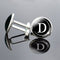 26 English Letter Cufflinks Metal Time Gem D