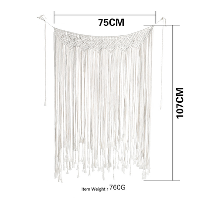 Tapiz Macramé Tejido a Mano Bohemio Geométrico para Decoración - Image 10