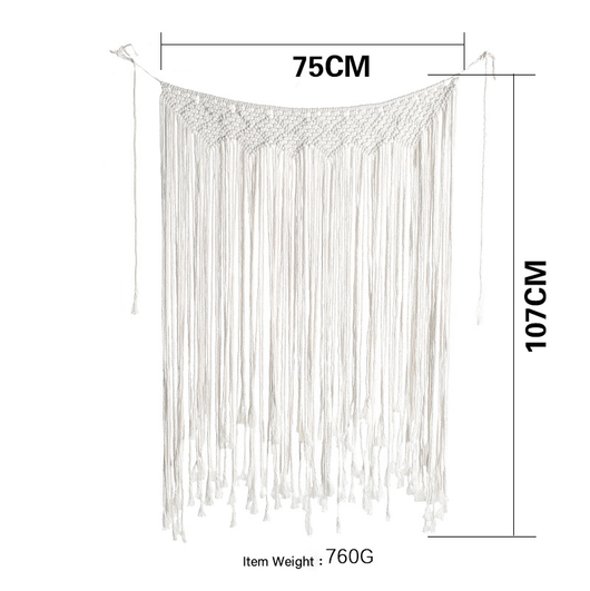 Tapiz Macramé Tejido a Mano Bohemio Geométrico para Decoración - Image 10