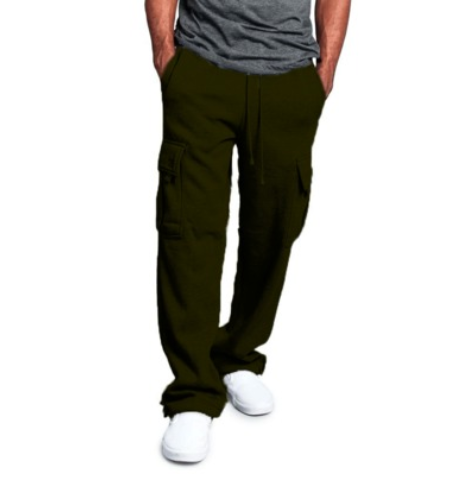 Pantalones de Cintura Elástica con Bolsillos
