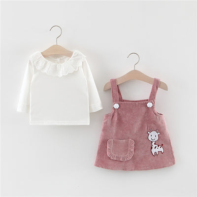 Conjunto de 2 Piezas: Vestido Elegante para Niña - Image 2
