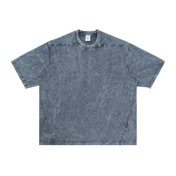 Camiseta Oversize Texturizada con Pliegues - Manga Corta Pesada - Image 3