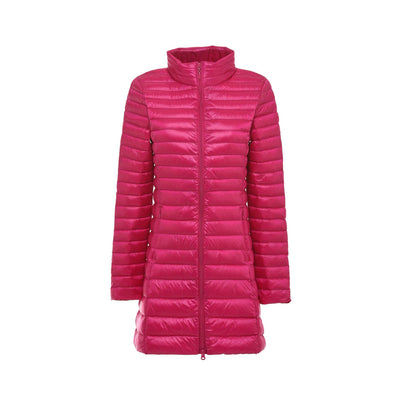 Abrigo Acolchado Mujer Otoño Invierno - Chaqueta Ligera Cuello Alto Ajustada Talla Grande - Image 13