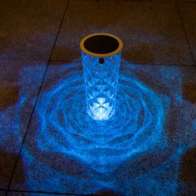 Lámpara Solar de Jardín con Cristal Multicolor Rosa - Luz LED Romántica - Image 11