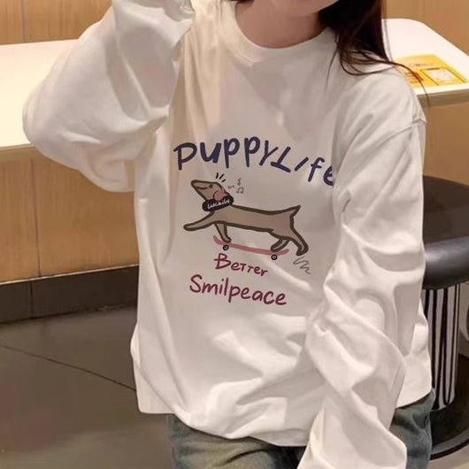 Blusa Larga Blanca Ajustada Estilo Coreano para Mujer - Algodón con Cordón - Image 15
