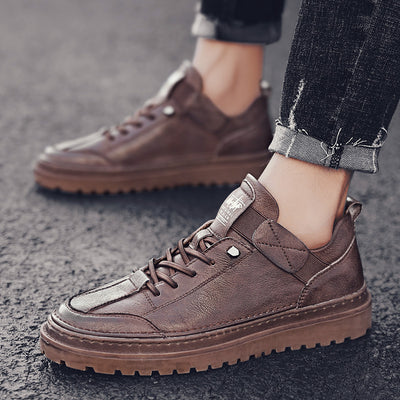 Zapatos de Cuero Premium Estilo Británico para Hombre - Botines Altos Versátiles - Image 7