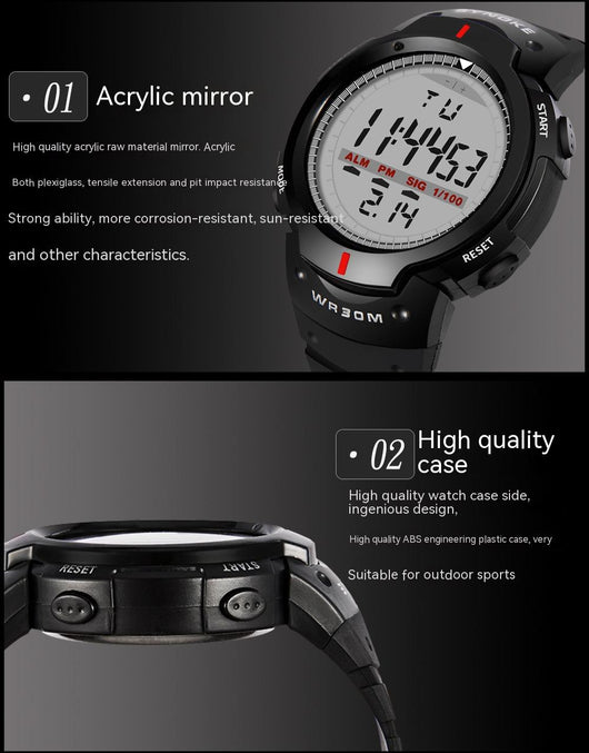 Reloj Deportivo Inteligente Pantalla Grande Resistente al Agua para Montaña y Aventura - Image 17