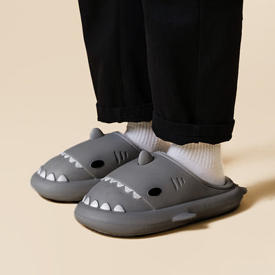 Pantuflas Tiburón Cartoon para Parejas - Zapatillas EVA Impermeables Invierno - Image 20