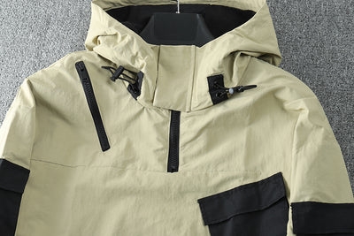 Chaqueta de Trabajo Hip Hop con Capucha y Múltiples Bolsillos - Image 5