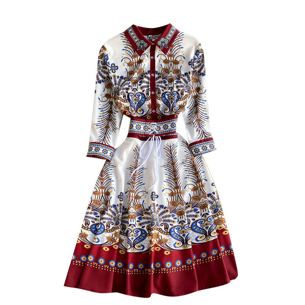Vestido Elegante con Cintura Ajustada y Diseño Sofisticado