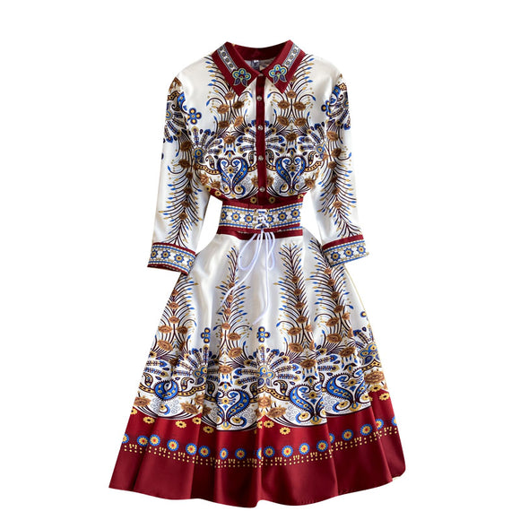 Vestido Elegante con Cintura Ajustada y Diseño Sofisticado