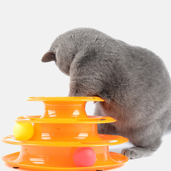 Plataforma Giratoria Triple para Gatos Shake