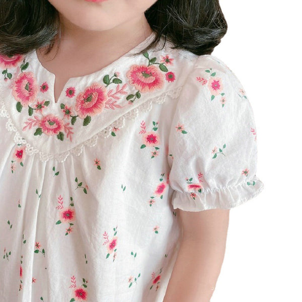 Falda Princesa Bordada para Niñas - Dos Versiones Elegantes