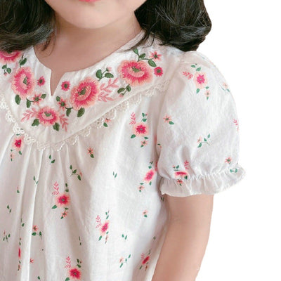 Falda Princesa Bordada para Niñas - Dos Versiones Elegantes - Image 2